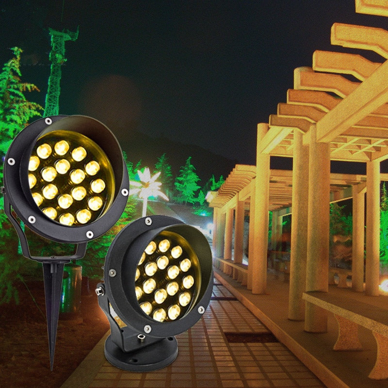 LED Yard Lights Outdoor 3W Bulbs backlight Tree light Landscape Spotlights Waterproof for Patio Lawn Pool Yard Garage Garden