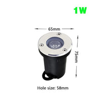 Load image into Gallery viewer, Waterproof led light garden underground 1W 3W 5W 10W IP67 Outdoor Buried Garden Path Spot Recessed Inground Lighting
