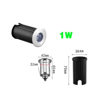 Load image into Gallery viewer, Waterproof led light garden underground 1W 3W 5W 10W IP67 Outdoor Buried Garden Path Spot Recessed Inground Lighting
