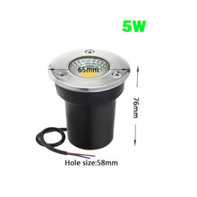 Load image into Gallery viewer, Waterproof led light garden underground 1W 3W 5W 10W IP67 Outdoor Buried Garden Path Spot Recessed Inground Lighting
