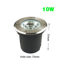 Load image into Gallery viewer, Waterproof led light garden underground 1W 3W 5W 10W IP67 Outdoor Buried Garden Path Spot Recessed Inground Lighting
