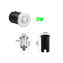 Load image into Gallery viewer, Waterproof led light garden underground 1W 3W 5W 10W IP67 Outdoor Buried Garden Path Spot Recessed Inground Lighting
