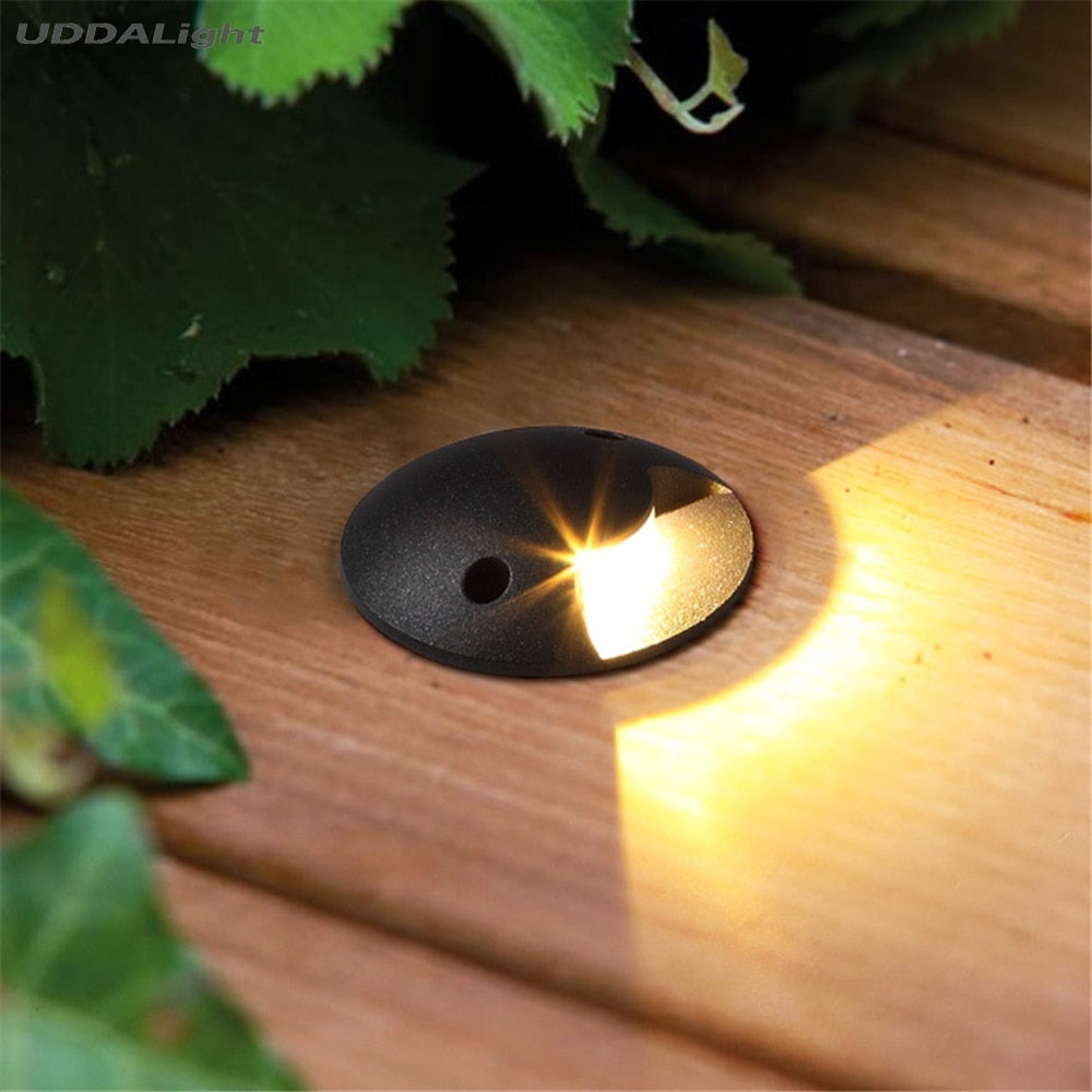 Ground Spot Garden Lights Stair One Side Lighting 2W Waterproof Floor Underground Lights IP67 Stainless Steel