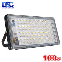 Load image into Gallery viewer, DSELCHUN 100W Led Flood Light AC 220V 230V 240V Outdoor Floodlight Spotlight IP65 Waterproof LED Street Lamp Landscape Lighting
