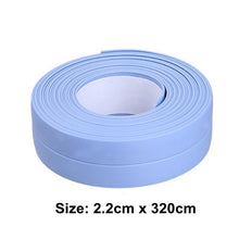 Load image into Gallery viewer, 3.2m/2.2cm Bathroom Kitchen Shower waterproof mould proof tape Sink Bath Sealing Strip Tape Self adhesive Waterproof Plaster PVC
