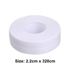 Load image into Gallery viewer, 3.2m/2.2cm Bathroom Kitchen Shower waterproof mould proof tape Sink Bath Sealing Strip Tape Self adhesive Waterproof Plaster PVC
