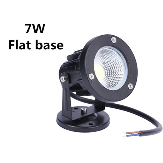 COB Garden Lamp 220V 110V 12V Outdoor Lawn LED Spike Light 3W 5W 7W 10W Courtyard Waterproof Path Landscape Spotlights