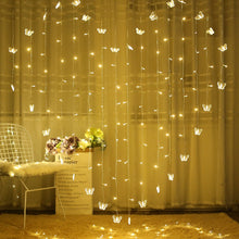 Load image into Gallery viewer, Butterfly Curtain Fairy Lights 120LED Twinkle String Lights 8 Modes Christmas Light for Wedding Bedroom  Party Decoration
