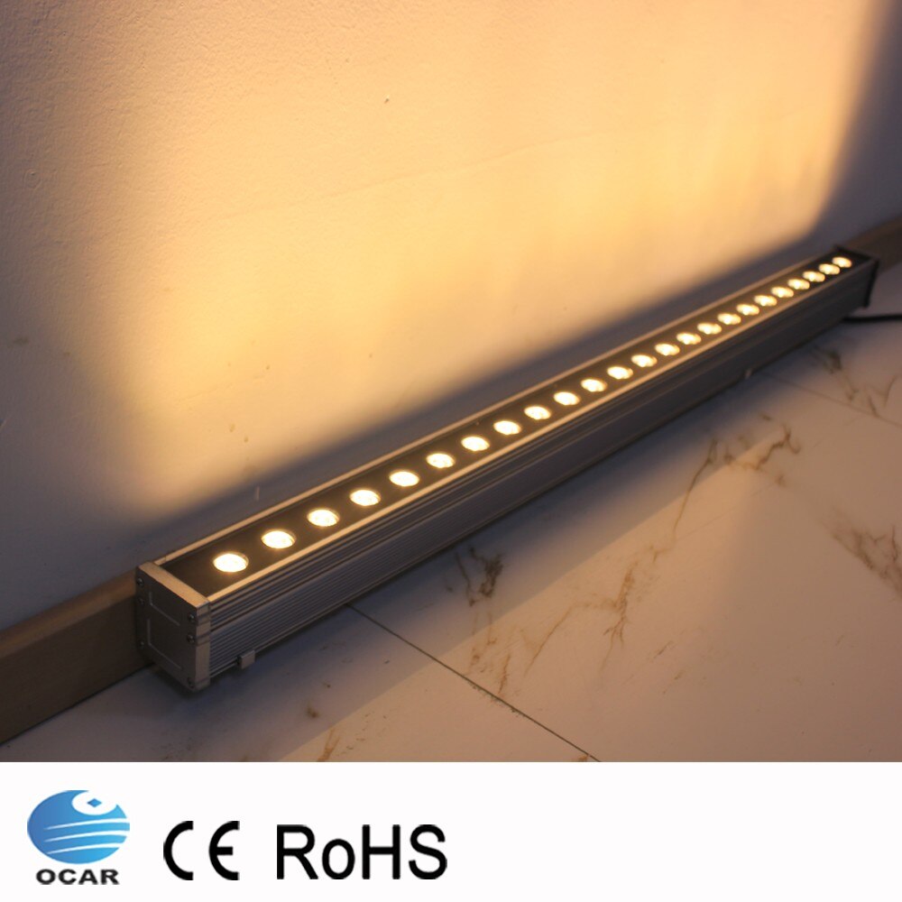 1M 24W LED Wall Washer Landscape light AC 24V AC 85V-265V outdoor lights wall linear lamp floodlight 100cm wallwasher